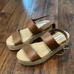 Steve Madden Platform Espadrille size 8.5 brown